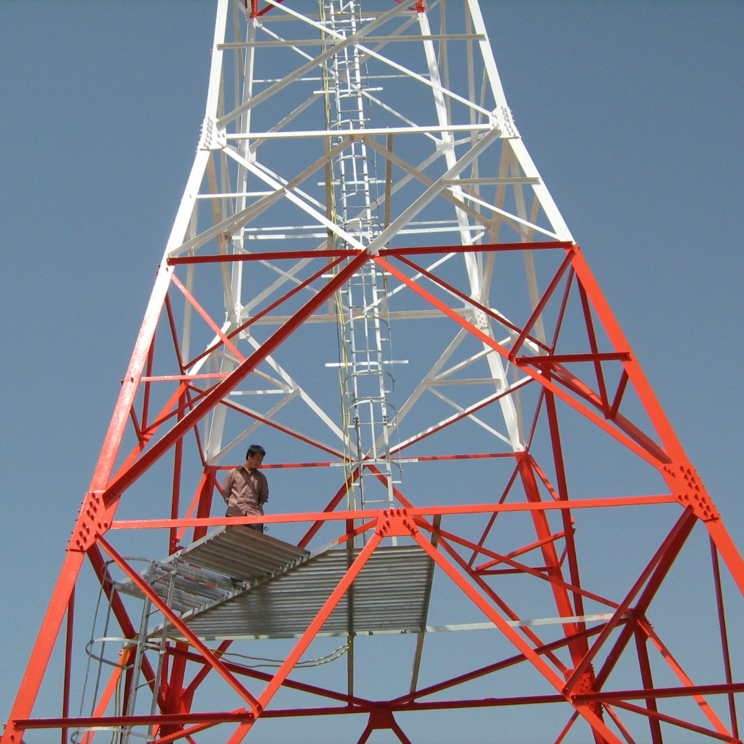GSM Telecom Angular Lattice Steel Antenna Tower