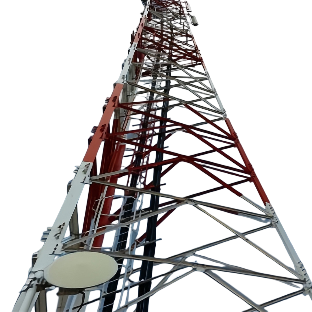 3 Legged Angular Steel Tower Triangular Wireless Communication Tower with Simple Structure and Safety Features for Industrial
