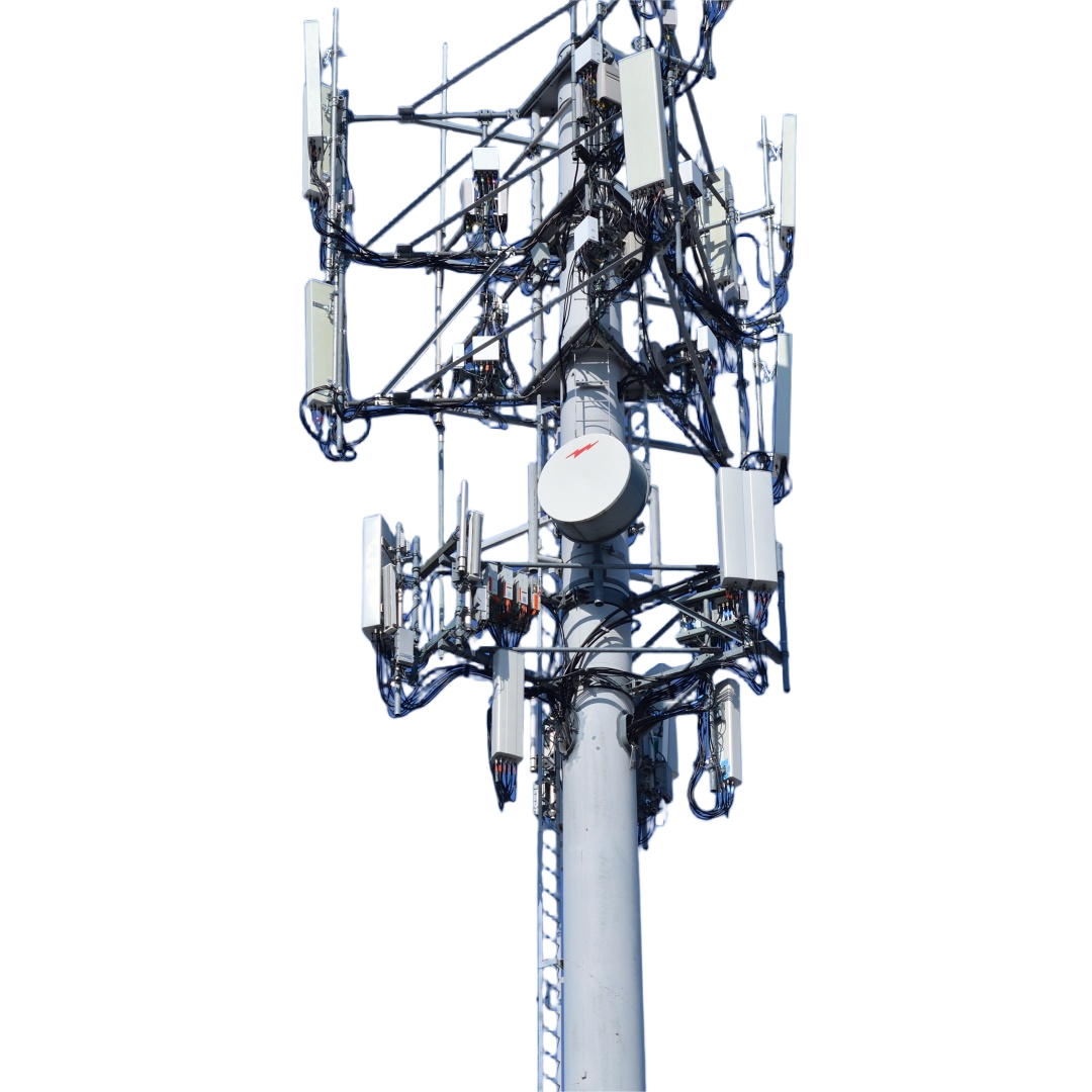 Monopole Tower telecom tower engineered with high tensile steel grades Q235B Q235C Q235D for enhanced structural performance