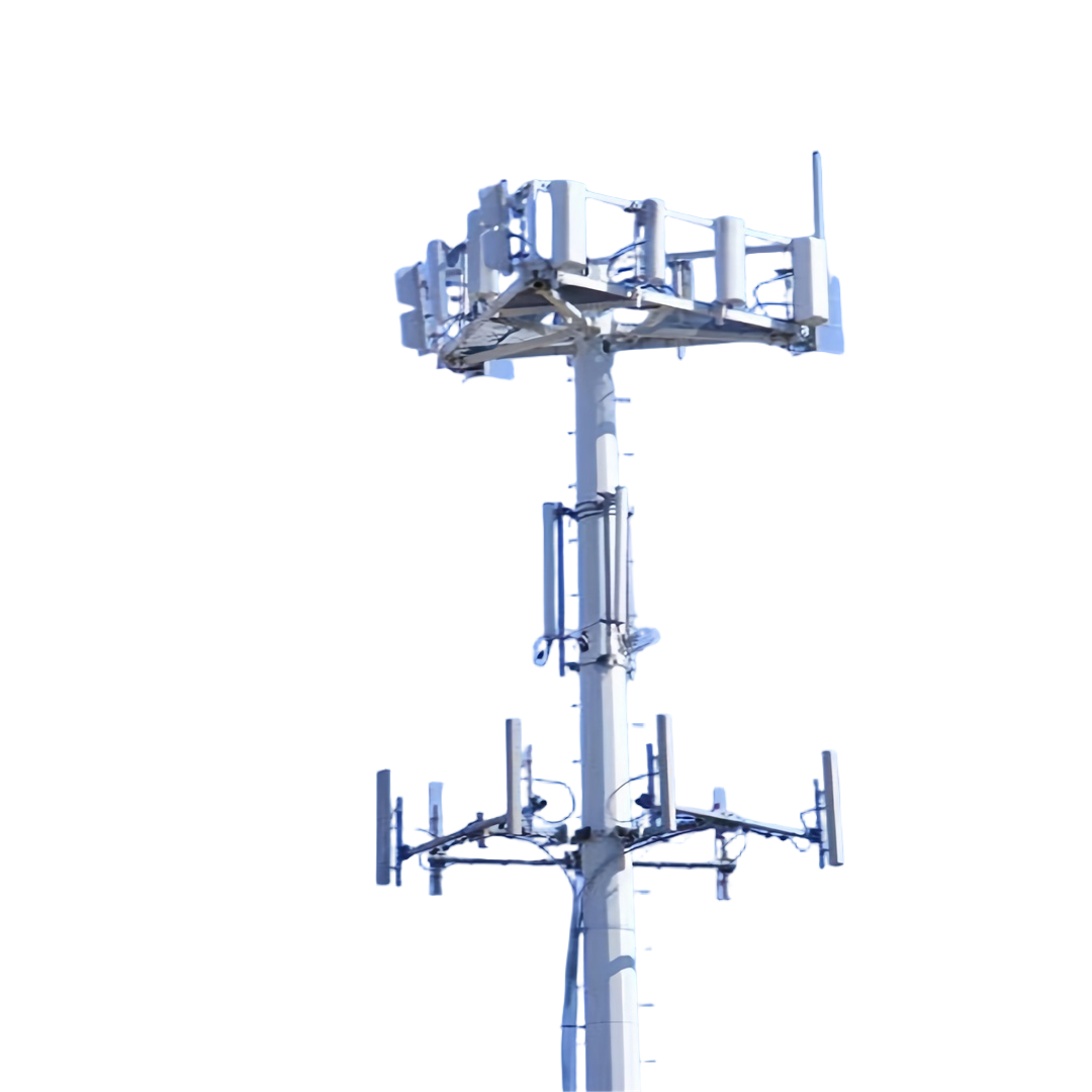 Monopole Tower telecom tower featuring high tensile steel grades with yield strength ranging from 360 to 630 megapascals