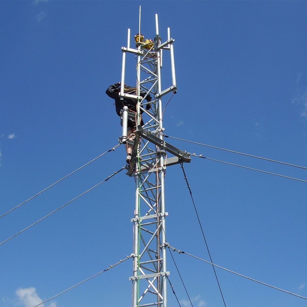 Guyed Wire Tower engineered to meet EN 1993 3 1 design codes providing compliance with European structural steel standards