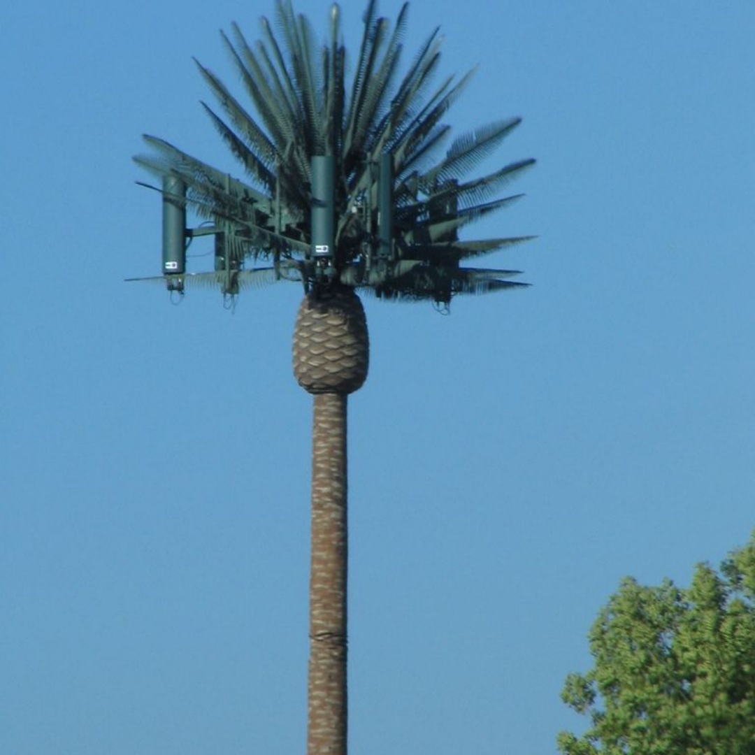 Residential Area Bionic Cypress Tree Low-Visual 5G Camouflaged Tower