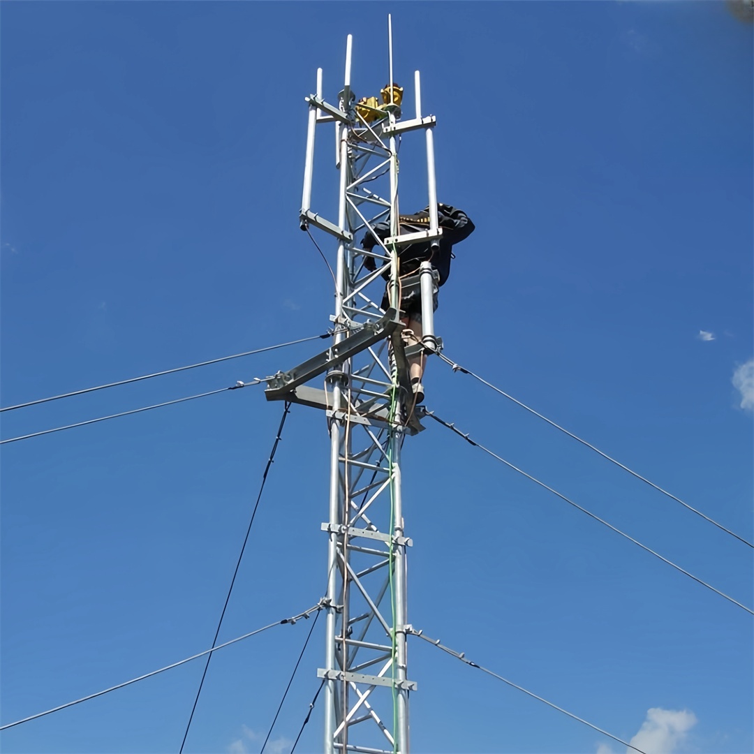 15m-60m ICAO Standard Guyed Wire Tower for Navigation & Ground Communication