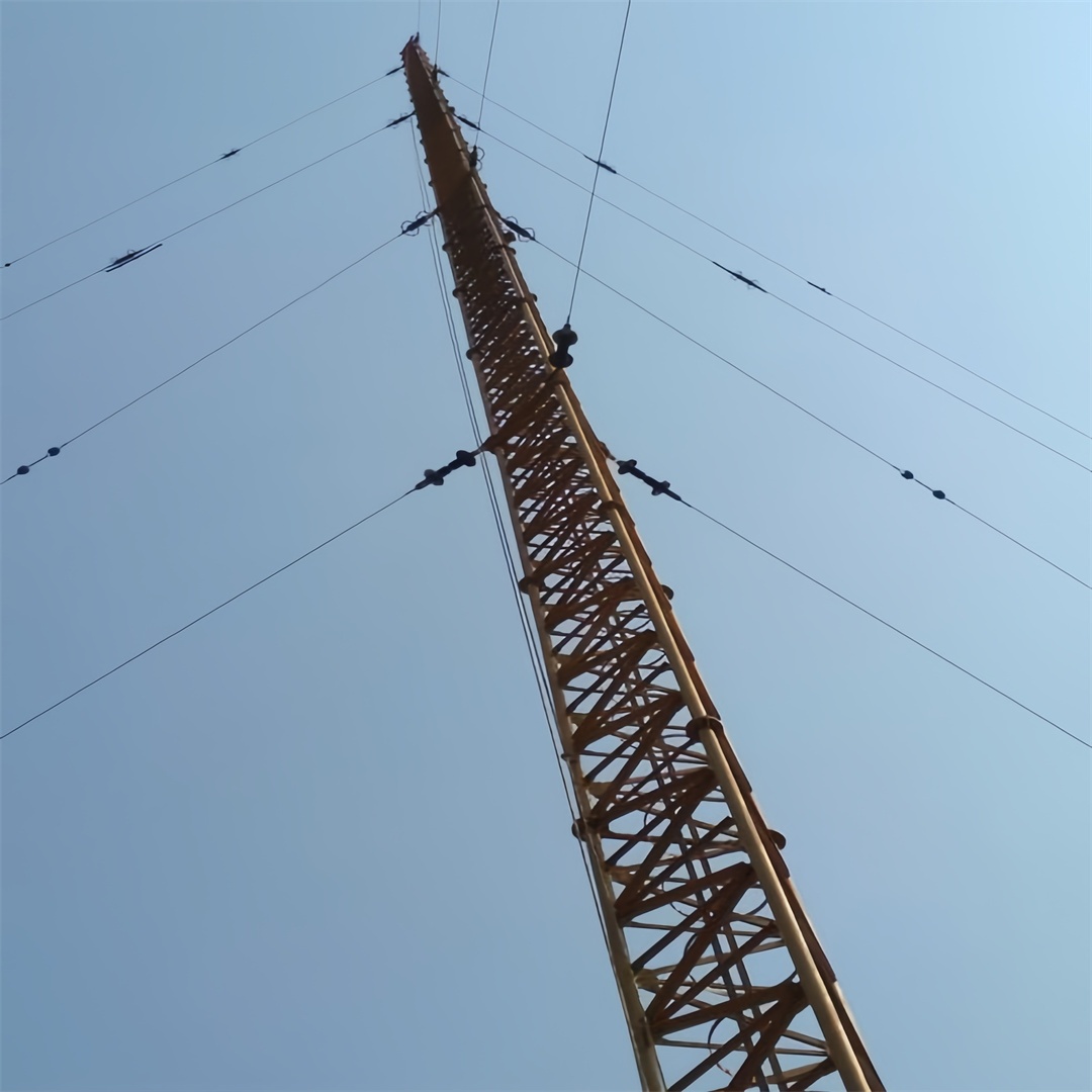 15m-40mHot Dip Galvanized Guyed Telecom Tower For GSM Signal Use  Triangular Guyed Steel Tower For 4G 5G Wifi Network Use 