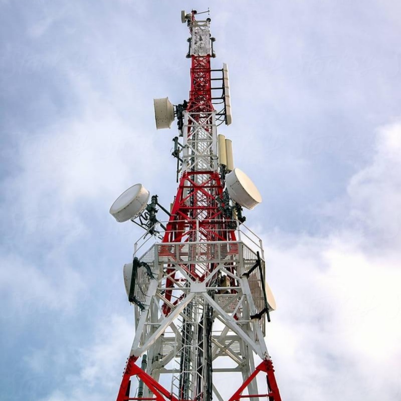 Hot Dip Galvanized 4 Leg Steel Microwave Communication Tower Price