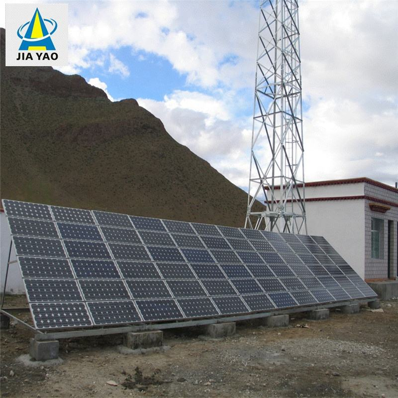  Remote Area Solar Panel Antenna Tower Hot Dip Galvanized 18 28 38M 5G 4G Wifi Telecom Tower