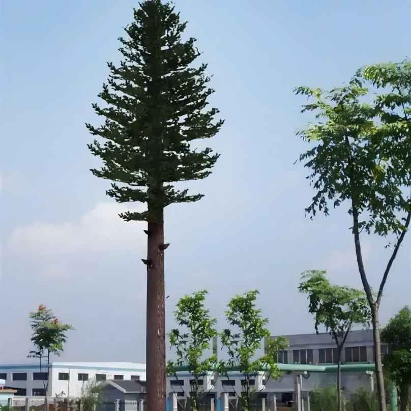 36M Bionic Tree Tower featuring modular components and hidden cable management systems for clean and telecom equipment installation