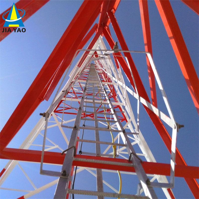 IP67 Waterproof Guyed Mast Tower Anti-Rust For Rural Off-Grid Communication
