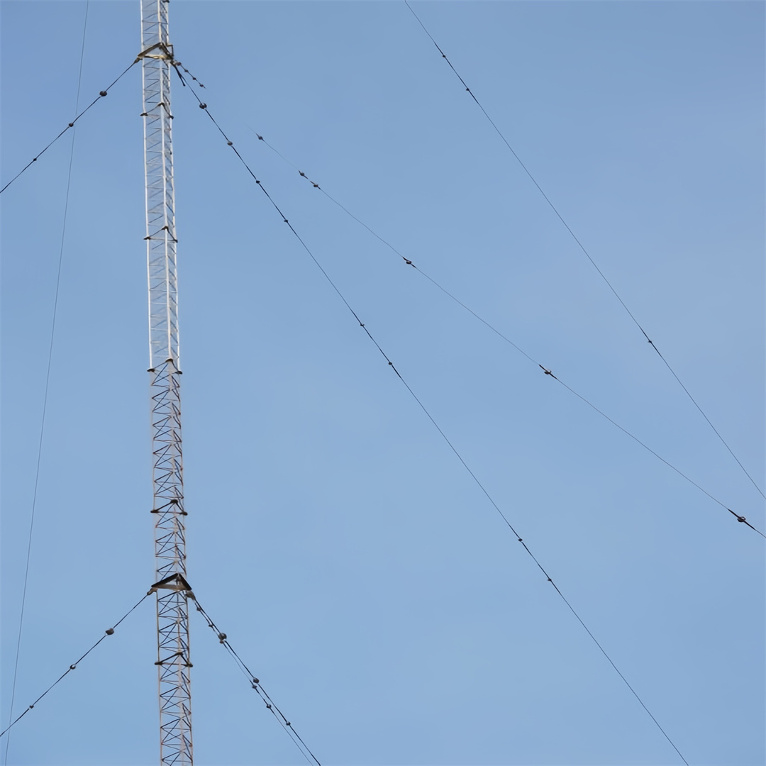 20M 30M Guyed Wire Tower Stable Structure For Urban Telecom Base Station