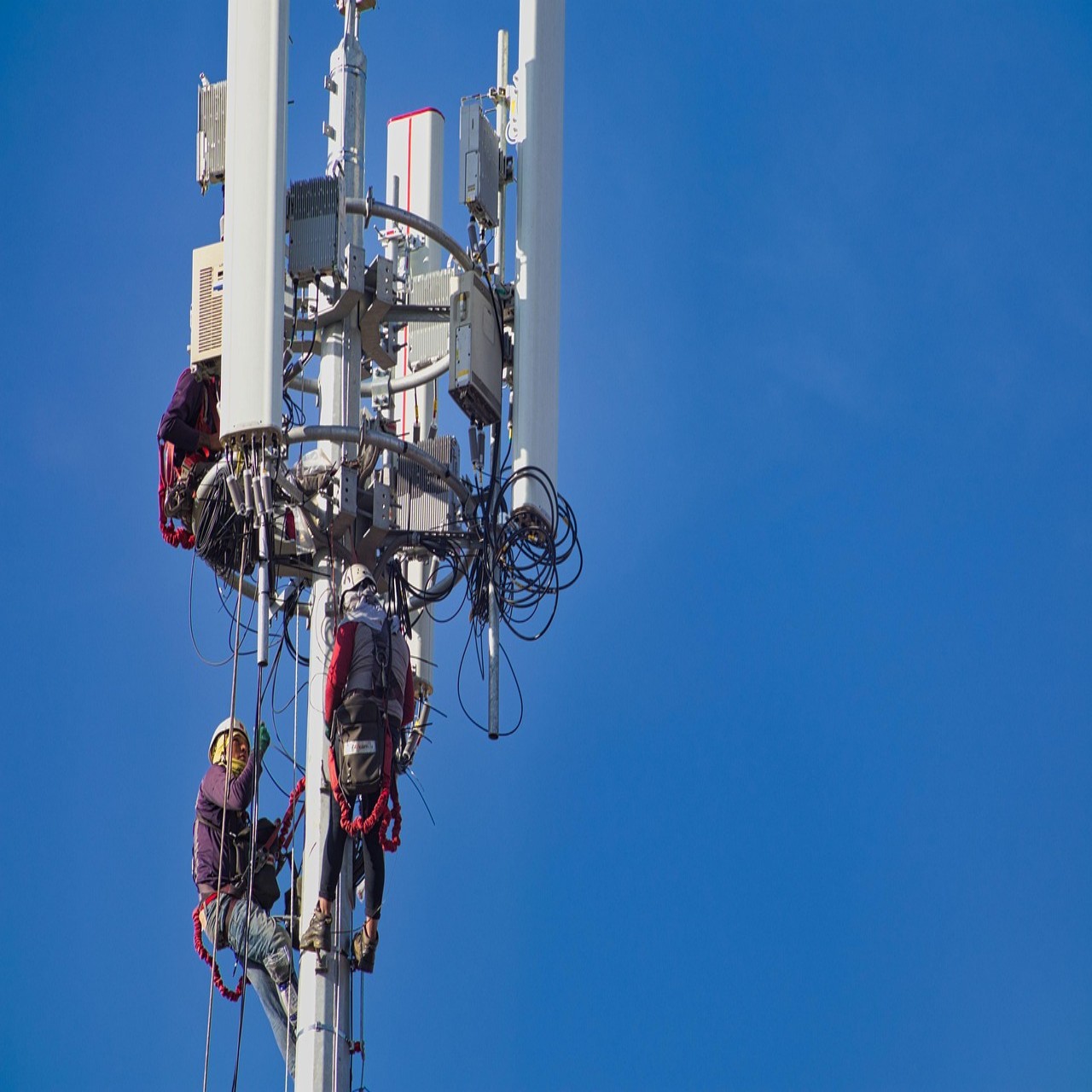 Monopole AI Integrated Smart Telecommunication Tower IoT Enabled for 5G Network