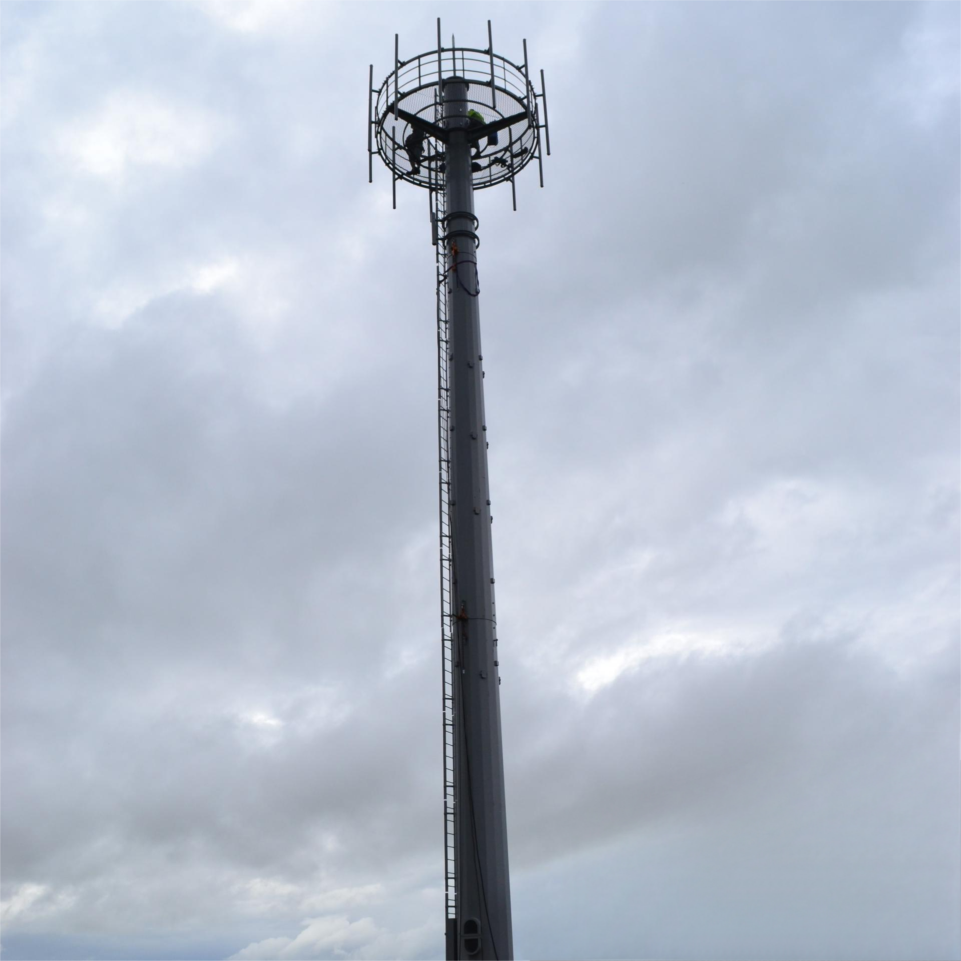 High Durability Monopole Tower Weather Resistant For Outdoor Long-Term Deployment 