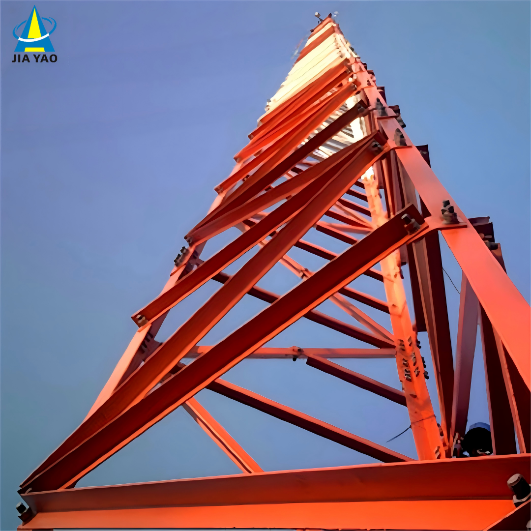 Lightning Protection 3 Legged Tower For Industrial Park 5G Base Station