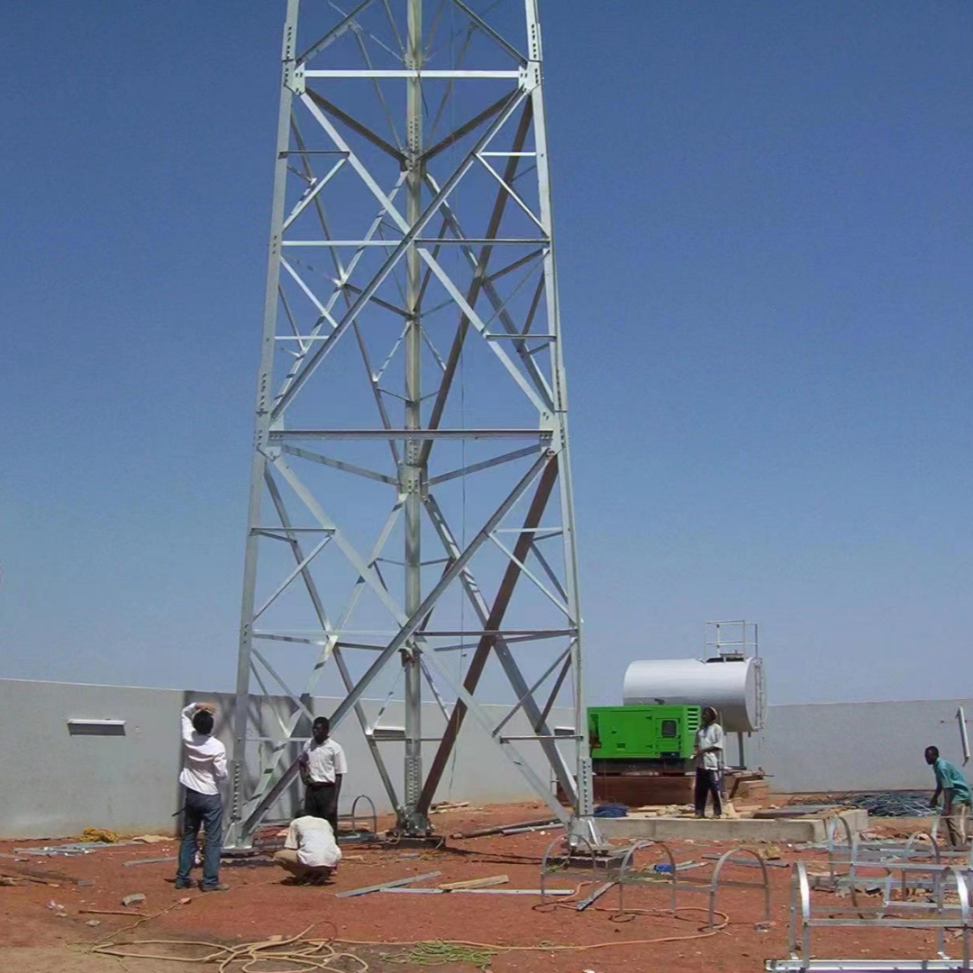 Low Maintenance 3 Legged Antenna Tower For Residential Community Telecom