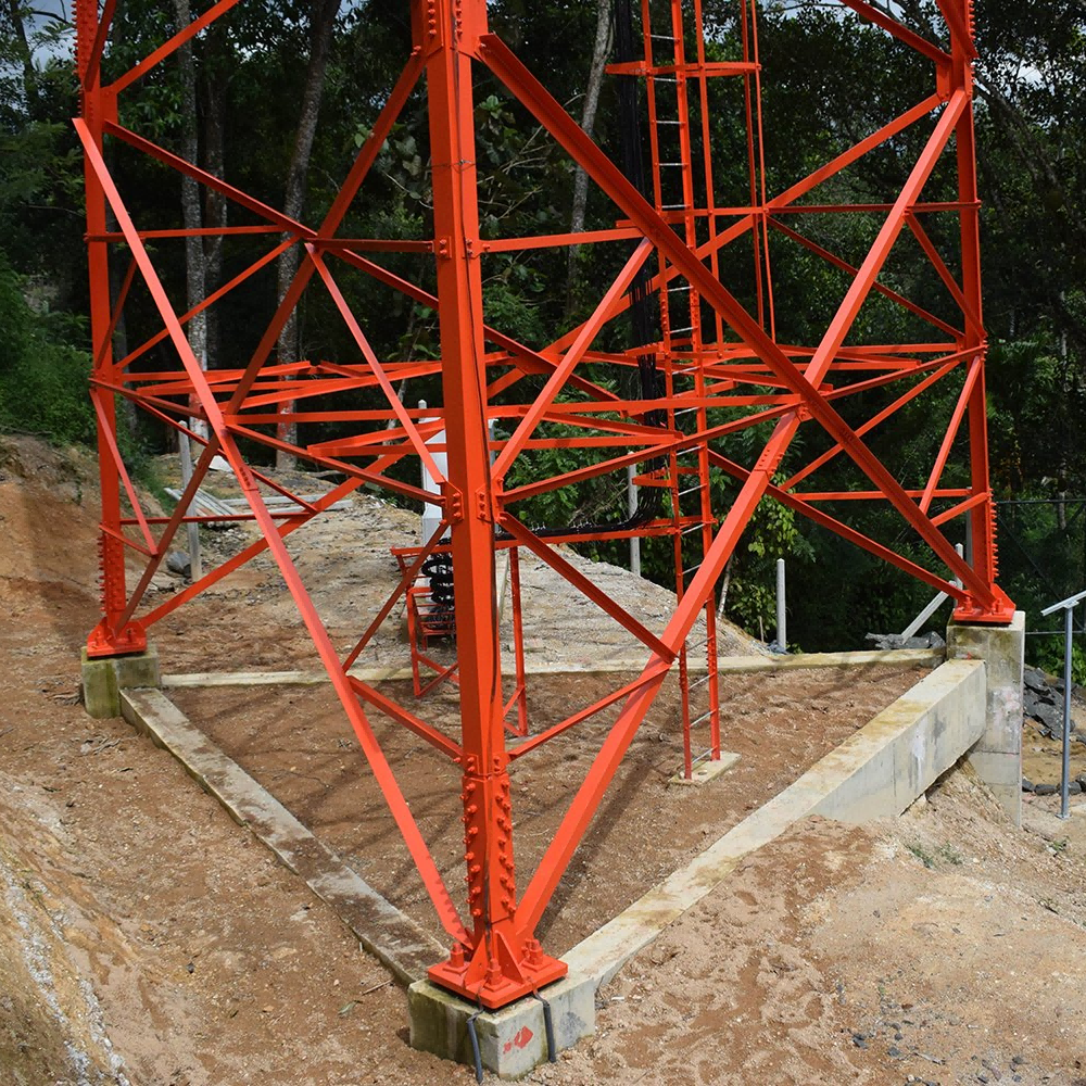 Modular Design 3 Legged Telecom Tower For 5G Private Network Deployment