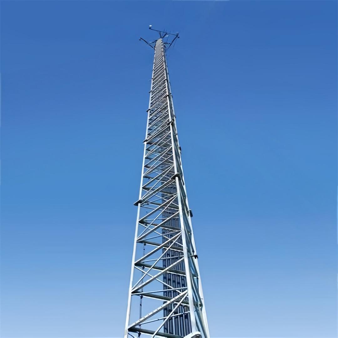 3 Legs Galvanized Steel Tubular Lattice Telecom Antenna Tower