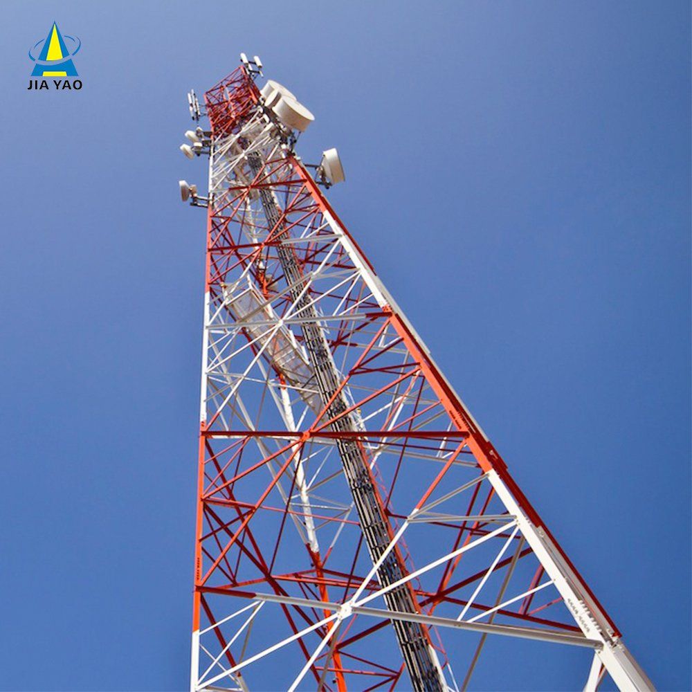 Heavy Load 4 Legged Telecom Tower For Commercial Zone Signal Infrastructure