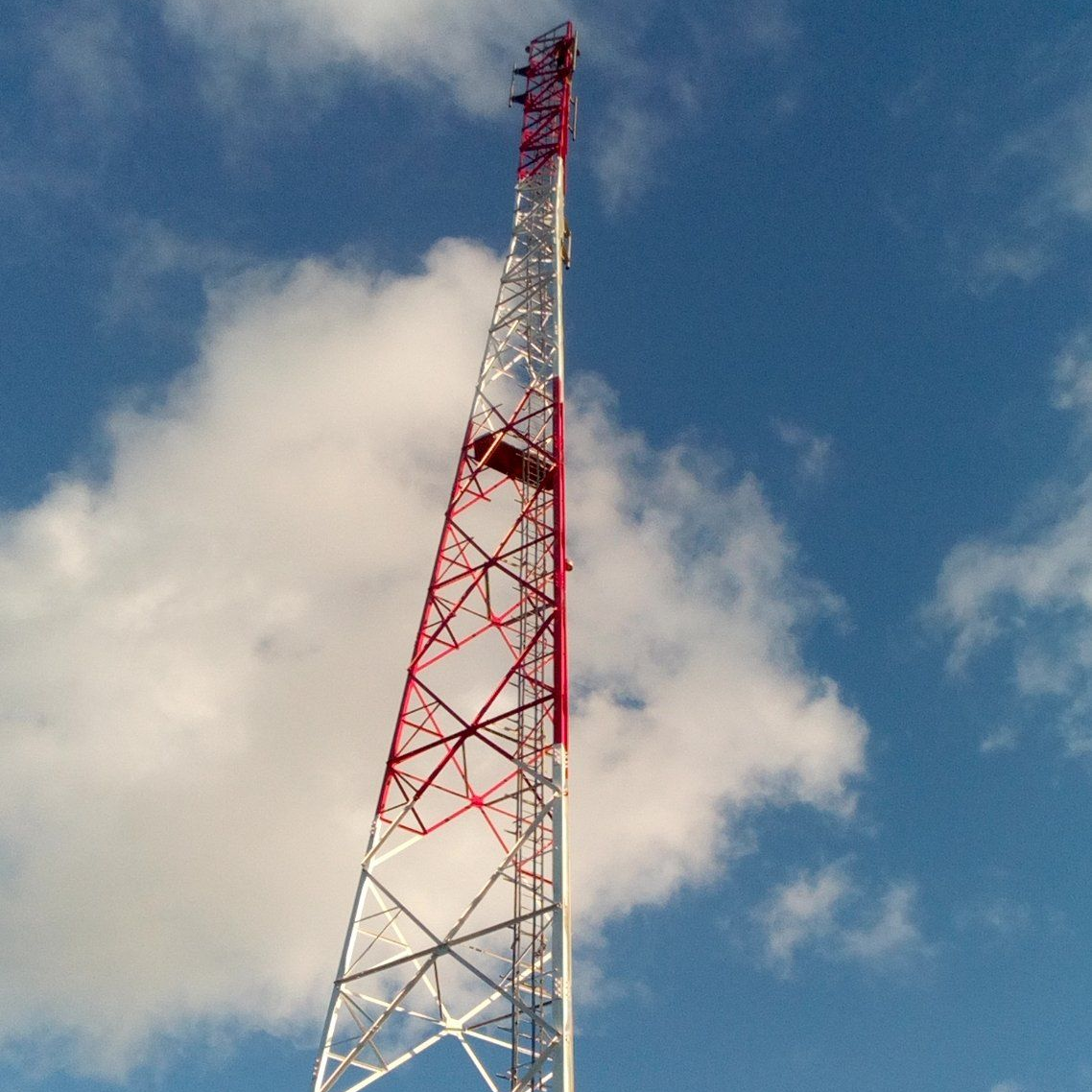 Ip66 Dust Proof 3 Legged Angle Steel Tower For Desert Arid Region
