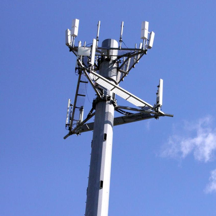 20 36 40Meter Sleek Design Monopole Antenna Tower For Business Park Telecom Deployment