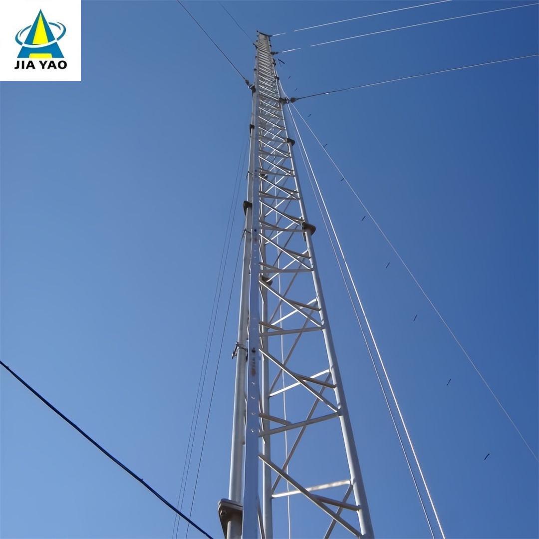 48 52M Budget Friendly Guyed Wire Tower For Broadcast Signal Transmission Project