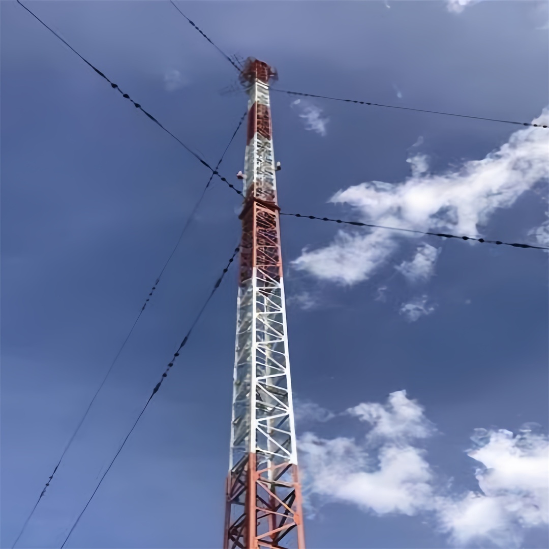 42 45M Q355 Steel Guyed Antenna Tower Quick Deployment For Remote Mine Telecom