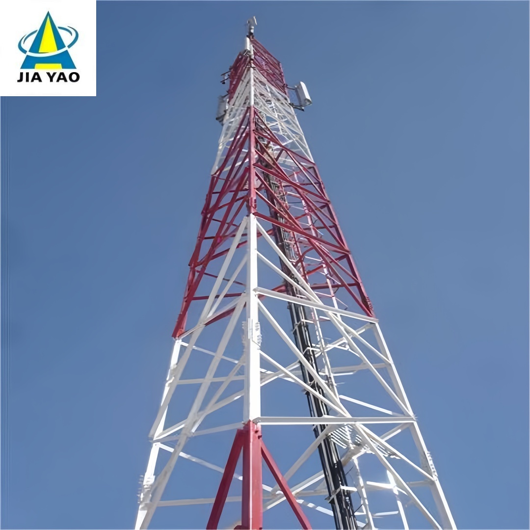 Q355 Steel 3 Legged Angle Steel Tower Reusable For Temporary Network Deployment