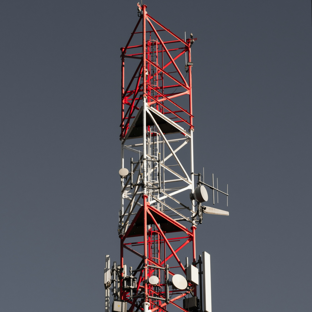 Q355 Steel 3 Tube Telecom Tower Integrated Ladder For Central Business District