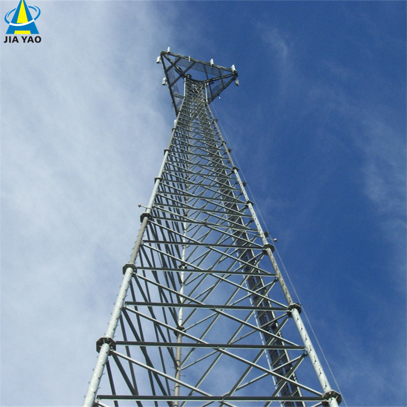 Slim Profile 3 Tube Telecom Tower Landscape Friendly For University Town