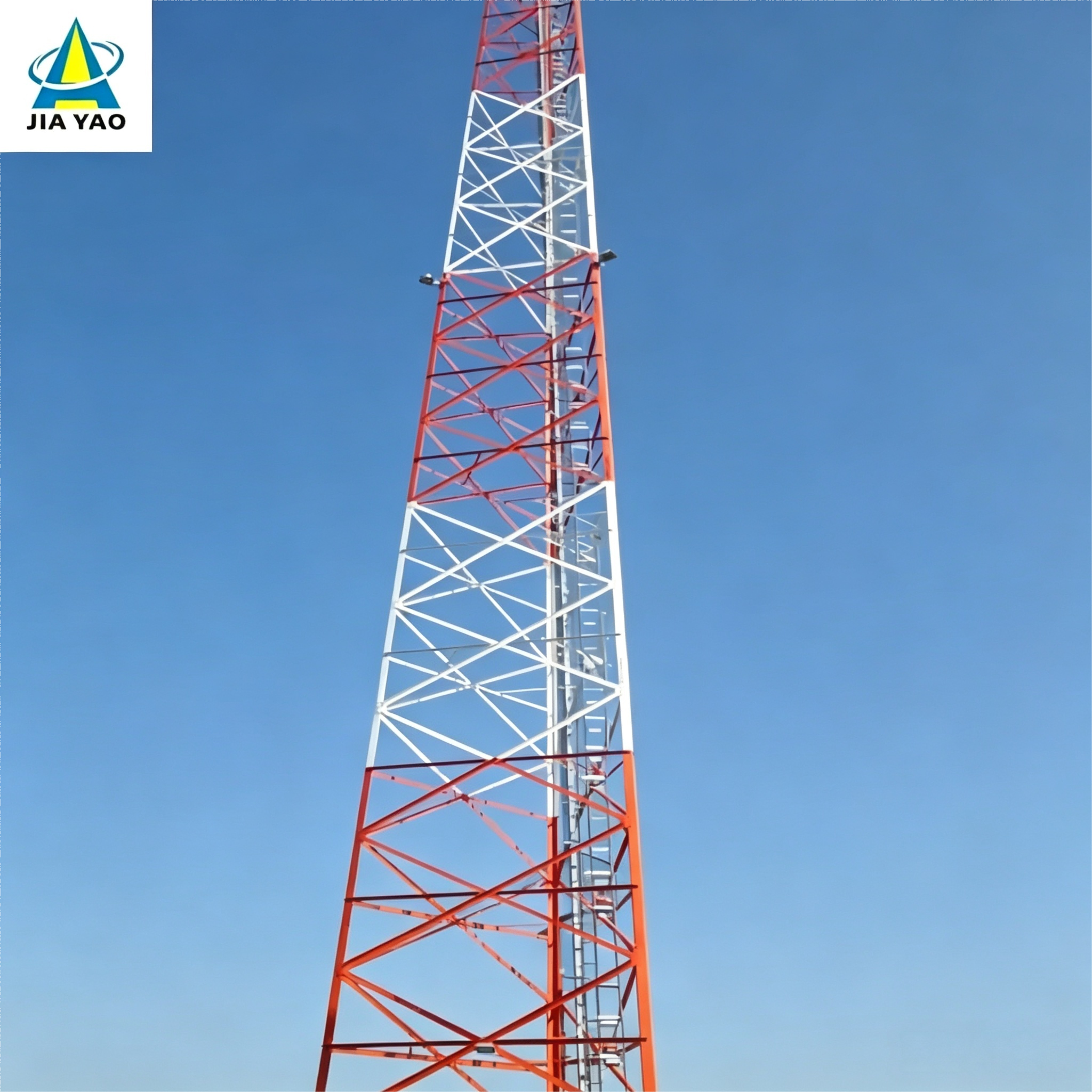 40M Q355 Steel 3 Legged Angle Steel Tower For Border Area Signal Coverage