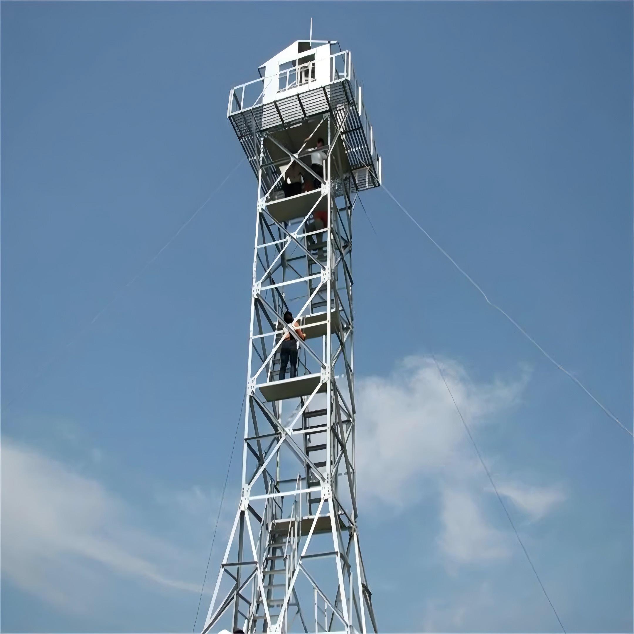 Prefabricated Steel Watch Tower for Forest Fire Observation and Site Monitoring