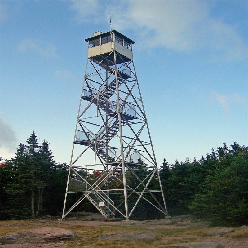 Custom Height Steel Observation Tower for Traffic Monitoring and Smart City Projects