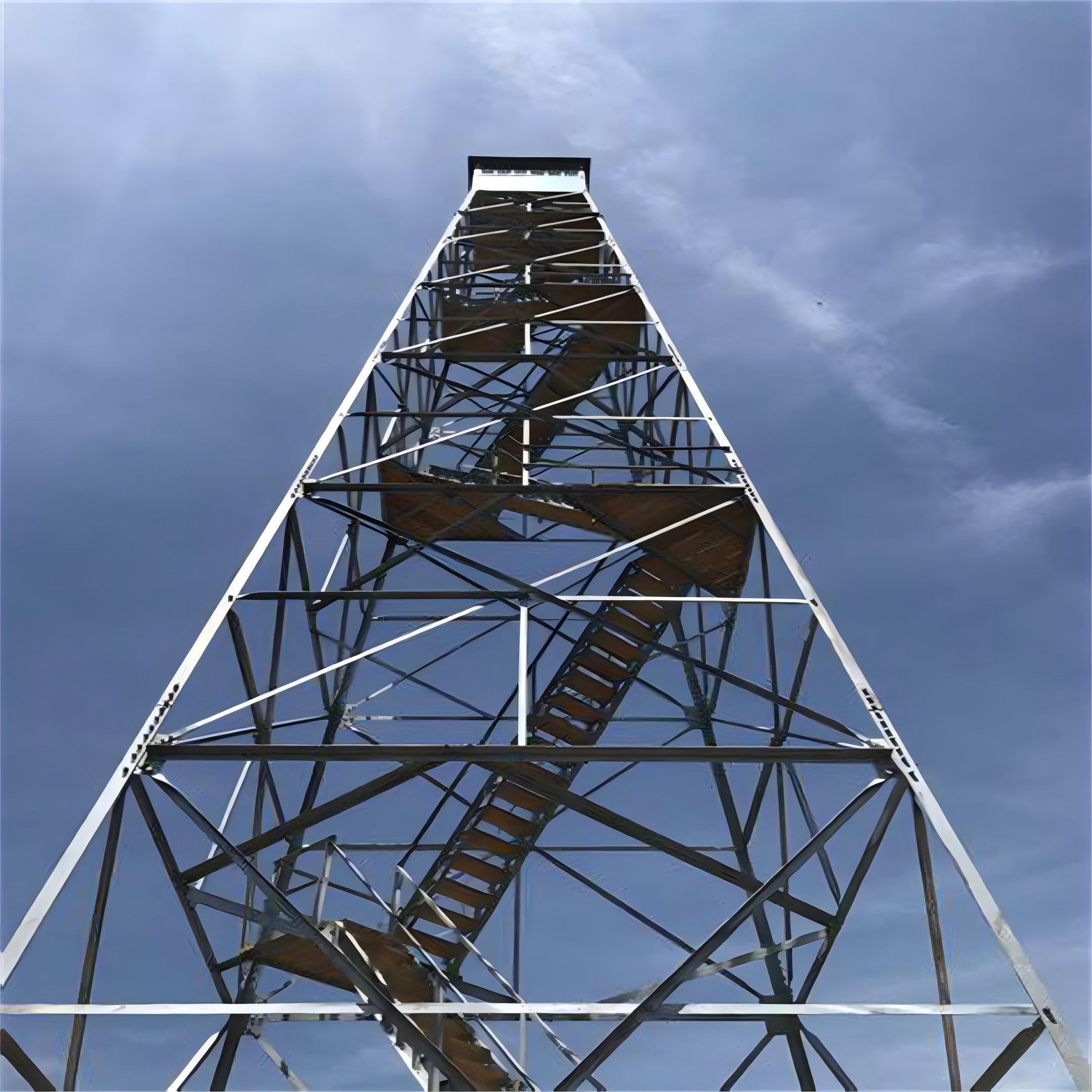 Hot Dip Galvanized Steel Guard Tower for Industrial Site Observation