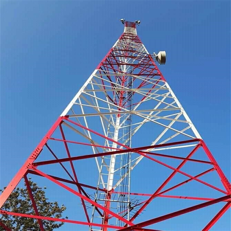 Hot Dip Galvanized 3 Legged Angular Steel Tower for 4G 5G Telecom Base Station
