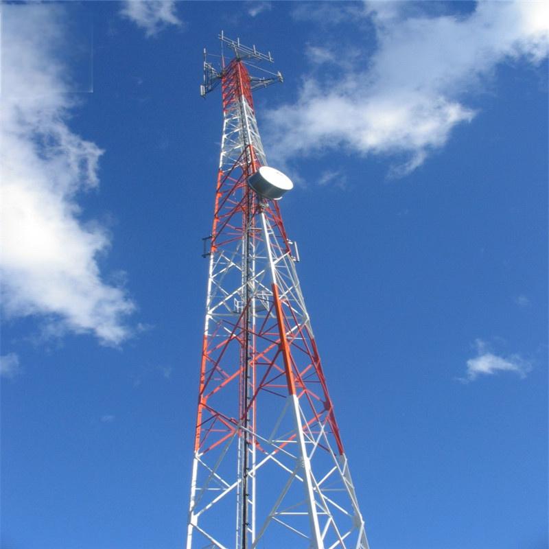 Custom Height 3 Legged Angular Lattice Tower for Rural Network Coverage