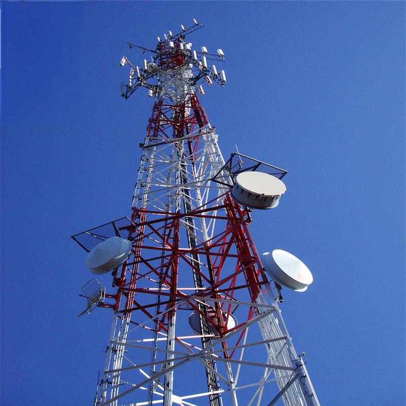 Q355 Steel 3 Legged Angular Telecom Tower for High Wind Communication Projects